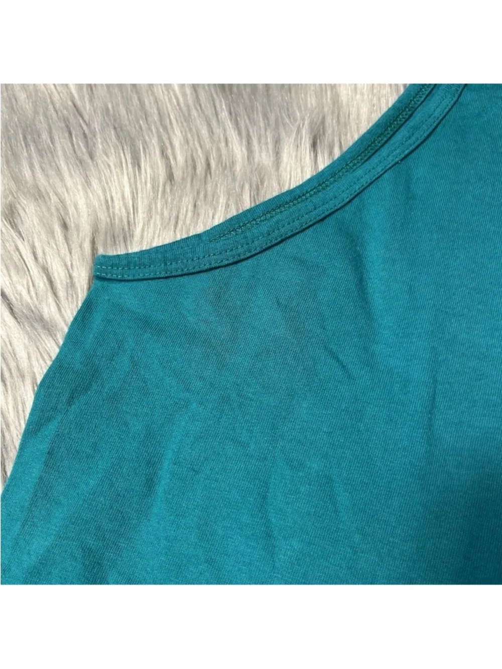 Vintage 90s Adidas Made USA Teal Turquoise Tank Top